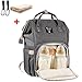Produktbild Baby Wickelrucksack mit 2 Pcs Kinderwagen-haken und 1 Pcs Wickelunterlage, Multifunktionale Wasserdichte Wickeltasche mit große Kapazität und warme Tasche, Babytasche für Reise