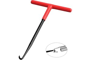 RUNDAGO Gancho para Muelles, Gancho de Resorte con Mango en T, Tirador de Muelles para Motocicletas y Scooters, 16x8,5cm