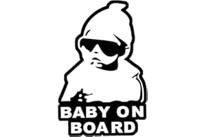 AISIKOO Baby on Board Aufkleber Auto, Wetterfest & UV-beständig, 12×7 cm Baby an Bord Aufkleber Auto, Finest Folia Design Sticker