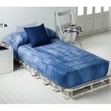 EDREDÓN AJUSTABLE REMBRANDT, Color Azul, Medida Cama 105