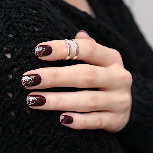 essie Nagellack Silbermetallic Glitzer Luxuseffects set in stones Nr. 278 / Transparenter Topcoat in Silber mit Glitzerpartikeln 1 x 13,5 ml - 4