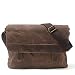 Produktbild NONGNIML Umhängetasche Herren Tasche Casual Schultertasche Öl Wachs Leinwand Ledertasche WaterproofMessenger Tasche Vintage Kameratasche, Kaffee