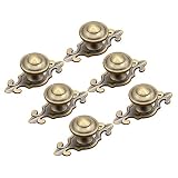 TXXCI 6Pcs Möbelknopf Schrankknöpfe Möbelknöpfe Set Möbelgriff Türknopf Cabinet Pulls Schrank Griffe Tür-Fach-Knöpfe für Dresser Kitchen - Bronze