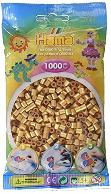 Hama - 207-61 - Loisirs Créatifs - Perles et Bijoux - Sachet 1000 Perles Or