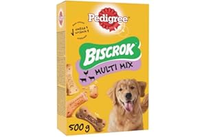 JLWIY animaux Boîte Biscuits pour Chien Biscrok 500G - Lot De 2