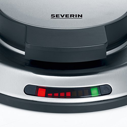 Severin WA 2107 Design-Waffelautomat, Edelstahl-gebürstet, schwarz - 6