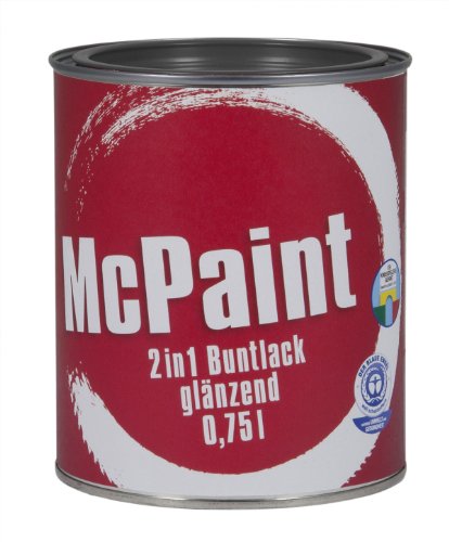 McPaint 2in1 Buntlack glänzend Anthrazit 0,75 Liter