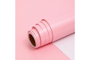 ZJHIOME Pink Metallic Wrapping Paper Roll 43cm*10m Solid Color Matte Gift Wrapping Paper Perfect for Wedding Birthday Valentine's Day Christmas Baby Shower Festive Decoration