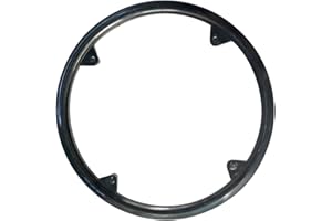 kowaku Copriruota, paracatena per Bici, guarnitura Nera, guarnitura, Corona Tonda in Resina, copricorona per Mountain Bike, BMX, Bici da Ciclismo