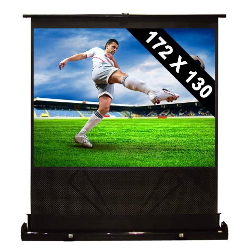 Canvas Screen for Projectors Floor Mounted Home Cinema (86