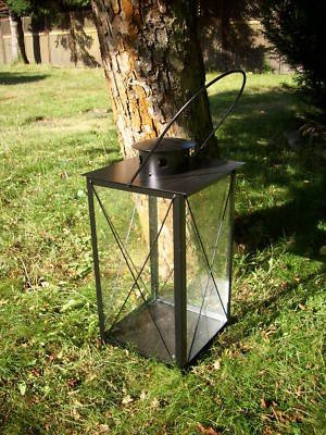 Stabile Stalllaterne Laterne Höhe 73cm Schwarz - 2