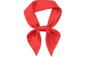 RIIQIICHY Seidentuch Damen Bandana Kopftuch Sommer Schals & Tücher Haarschal Halstücher Quadrates 70x70cm