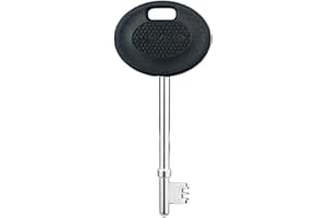 ROKEL Radar Disabled Toilet Key UK – 1 Black Metal Key for Public Accessible Toilets. Durable, Waterproof, Easy Turn Access, Universal Fit for Elderly & Mobility Impaired Users (Black, 1 Pack)