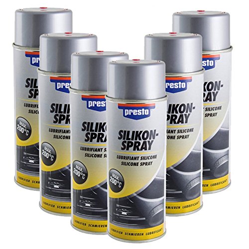 Preisvergleich Produktbild 6X 400ml Presto Siliconspray Silikonspray Silikon Silicon Spray