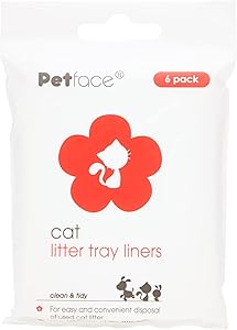 Petface Cat Litter Tray Liners, Pack of 6,White|200