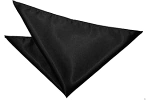 MANSHIGUANG 100% Pure Silk Solid Pocket Square Handkerchief For Men Wedding Party Tuxedo Pocket Square