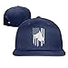 Produktbild ruishandianqi Hüte,Kappen Mützen Unisex Adult K9 Police Dog Thin Blue Line Flag Snapback Hip Hop Baseball Cap Hat
