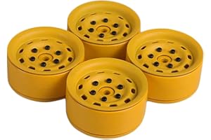 ZMIGRAPDDN Piezas de repuesto RC Ruedas Beadlock de 1,9 pulgadas Llantas de aluminio Hexagonal de 12 mm de alta resistencia para 1/10 RC Rock Crawler para Traxxas TRX4 TRX-4 Defender, paquete de 4, 54x26 mm, acc