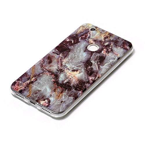 Funda Huawei P8 Lite 2017  E-Lush M  rmol Suave Silicona TPU Carcasa Ultra Delgado Flexible Gel Parachoques Goma Mate Opaco Case Cover Colorido Dise  o Bumper Amortigua Golpes Protectiva Caso para Huawei P8 Lite 2017  5 2 Pulgadas  Smartphone Anti-Rasgu  o y Resistente Tapa - Patr  n Rocoso