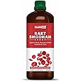 Healthally Ayurvedic Blood Purifier Rakt Shodhan Syrup|Pimple Acne Remover Skin Cleanser Tonic|Improves Skin Health & Wellness,Detox Blood Impurities|Safe For Men Women - 500 ML