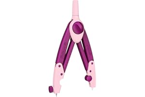 Pelikan® Cyrkiel | Griffix | Bez kantów i ostych krawędzi, idealny dla dzieci | Kompaktowy z antypoślizgową powierzchnią | Do szkoły uczelni pracy | Mały 15 cm | Sweet Berry