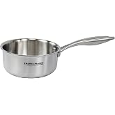 Fackelmann Vita3 Triply Stainless Steel Saucepan 16 cm, Triply Stainless Steel with Triple Diffuser Bottom, Non-Stick, PFA-Fr