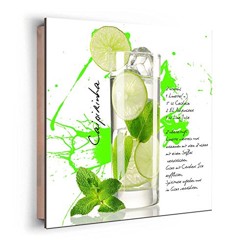 artissimo, Dekopanel, Deco Panel, ca. 30x30cm, PE5762-PA, Cocktail: Caipirinha, Bild, Wandbild, Wanddeko, Wanddekoration, Poster auf Decopanel - 3