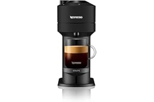 Nespresso Krups VERTUO Next XN910N Cafetière à dosette, machine à expresso Krups, café différentes tailles, 5 tailles de tasses, technologie Centrifusion, chauffage 30s, Wifi, Bluetooth, noir mat