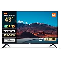 XIAOMI TV F 43, 43 Pulgadas (109 cm), 4K UHD, Smart TV, Fire TV, Control por Voz Alexa, HDR10, MEMC, 2GB+32GB, Compatible con