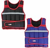 Xn8 Sports Weighted Vest 10,15,20Kg Weight Loss Training Running Adjustable Jacket Removable Weight Crossfit Weight Loss Body Workout Exercise