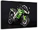 Produktbild Kawasaki Z100sx , Format:80x60 cm, Bild auf Leinwand bespannt, riesige XXL Bilder komplett und fertig gerahmt mit Keilrahmen, Kunstdruck auf Wand Bild mit Rahmen, günstiger als Gemälde oder Bild, kein Poster oder Plakat