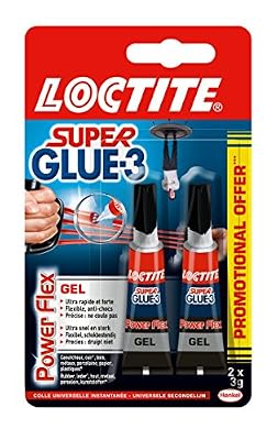 Loctite Colle glue gel Super glue-3 LOCTITE, 2 x 3 g