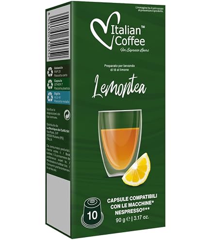 Capsule Tè Al Limone Ristora Compatibili Nespresso - Confezione Da 100 Capsule, Vegetariane