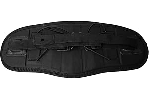 YUMILI Dossier de siège de canoë réglable Kayak antidérapant Dossier de siège de canoë Coussin confortable noir