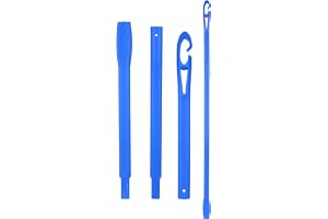 URAQT Stylingkrok, 20,3 Tums Förlängd no Heat Hair Curlers Hook Spiral Curls Hook, DIY Frisyr Styling Hook Tools For Women Girls