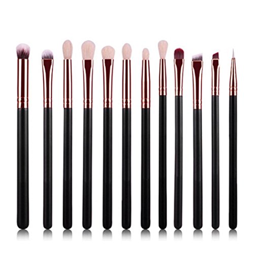 Tonsee 12Pcs Pro MakeUp Cosmetic Set Eyeshadow Foundation Brush blusher Tools kit