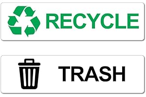 STICKER COLLECTIVE Recycle & Trash Recycle Bin Stickers Decal