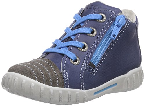 Ecco Mimic, Baby-Boys Baby Walking Shoes, Blue (Warm Grey/Warm Grey Suede/Firefly58965), 5.5 UK Child