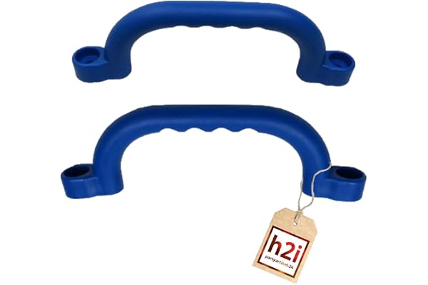 h2i 2 stycken handtag lektorn och klätterställning | barnhandtag av plast för stylhus och loftsäng | väderbeständiga lekplatshandtag | inkl. fästmaterial