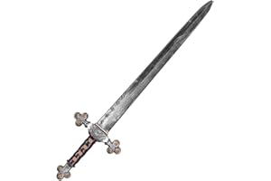 Boland 44049 – Spada da cavaliere, lunghezza 72,5 cm, arma giocattolo, finocchio, plastica, colino, nero, cavaliere, carnevale, carnevale, fast notte, Halloween, festa a tema