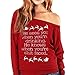Produktbild Soupliebe Mode Frauen Frohe Weihnachten Weihnachtsmann Print Skew Kragen Sweatshirt Bluse Kapuzen Kapuzenpullover Hoodie Pullover Sweatshirt
