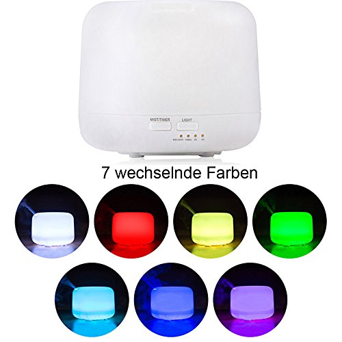 Bright Aroma Diffuser 300ml Ultraschall Aromatherapie Öl Diffusor Luftbefeuchter Air Humidifier LED mit 7 Farben - 2