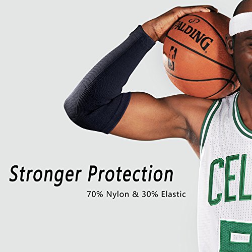 [Armstulpe] FREETOO Konpression unterarmbandage gestricktes Ellbogenbandage für Basketball Tennis und Badminton Arm Sleeve für Damen und Herren ist beide Arm gültig - 5