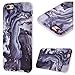 Price comparison product image GrandEver Soft Back Cover for Apple iPhone 6 iPhone 6S Silicone Case Printed Marble Stone Pattern TPU Bumper Protective Slim Gel Skin Rubber Case Flexible Shock Scratch Resist Protection Shell for iPhone 6/6S (4.7") -- Black Watercolor
