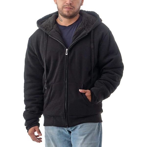 9887 Solid Sherpa Hoodie Green Beret Amazon.com: U.S. POLO ASSN. Men main image 3