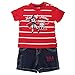 Baby Boys Baseball Hall Of Fame T-Shirt And Denim Shorts Set (6-12 Months) (Navy Blue)