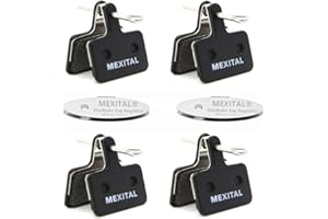 MEXITAL 4 coppie Pastiglie freno a disco per Shimano M315 M355 M365 M375 M395 M396 M415 M416 M445 M446 M447 M465 M475 M485 M486 M495 M505 M510 M515 M525 M535 M575 Tektro Orion Auriga Pro Comp