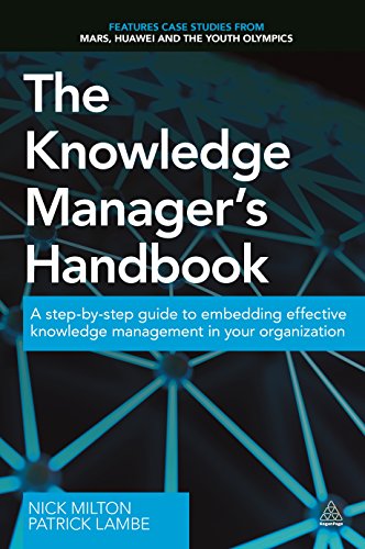  PDF Download The Knowledge Manager S Handbook A Step by Step Guide To Embedding Effective 