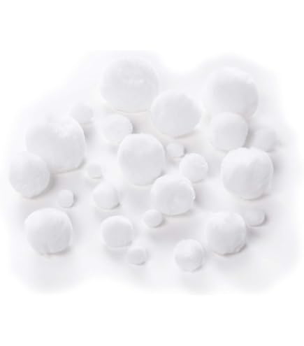 20 mm, ca. 50 stuks, kleurrijke mini-pompons om te knutselen, vilten