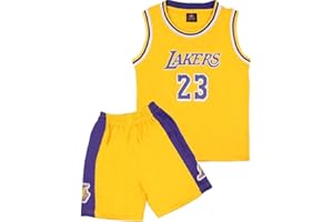 EZB Kids Basketball 2-Piece Performance Tank Top Training Jersey Top and Shorts Set | Childrens Basketball Sports Kit for Boys & Girls